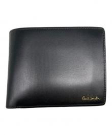 PAUL SMITH（ポールスミス）の古着「デザイン2つ折り財布」｜ブラック
