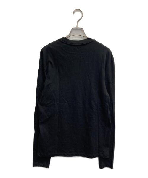 JIL SANDER（ジルサンダー）JIL SANDER (ジルサンダー) ロゴパッチ ロングスリーブカットソー ブラック サイズ:Sの古着・服飾アイテム
