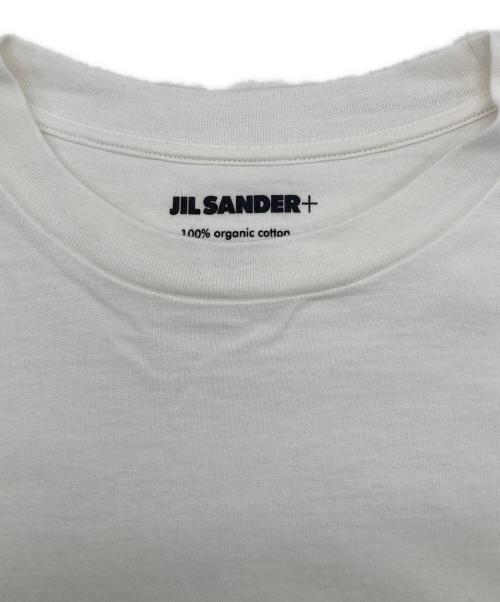 JIL SANDER（ジルサンダー）JIL SANDER (ジルサンダー) ロゴパッチ ロングスリーブカットソー ホワイト サイズ:Sの古着・服飾アイテム