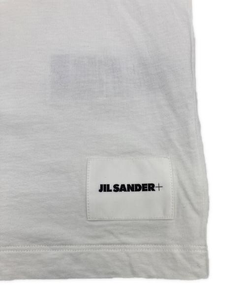JIL SANDER（ジルサンダー）JIL SANDER (ジルサンダー) ロゴパッチ ロングスリーブカットソー ホワイト サイズ:Sの古着・服飾アイテム