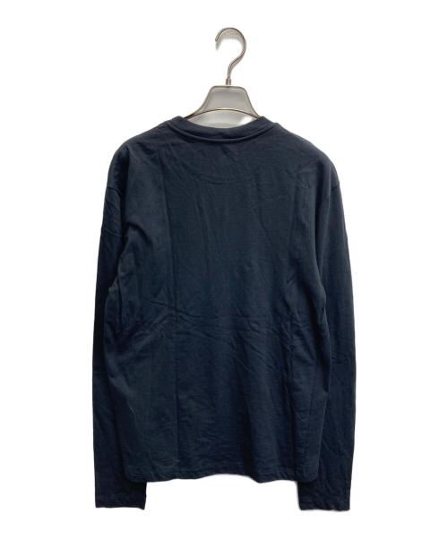 JIL SANDER+（ジルサンダープラス）JIL SANDER+ (ジルサンダープラス) ロゴパッチ ロングスリーブカットソー ネイビー サイズ:Sの古着・服飾アイテム