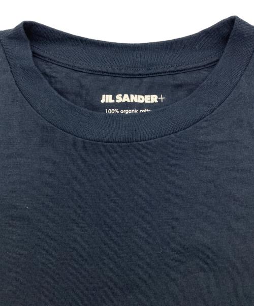 JIL SANDER+（ジルサンダープラス）JIL SANDER+ (ジルサンダープラス) ロゴパッチ ロングスリーブカットソー ネイビー サイズ:Sの古着・服飾アイテム