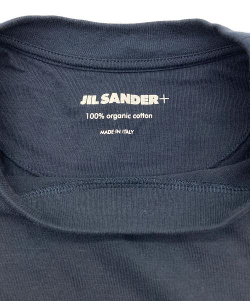 JIL SANDER+（ジルサンダープラス）JIL SANDER+ (ジルサンダープラス) ロゴパッチ ロングスリーブカットソー ネイビー サイズ:Sの古着・服飾アイテム