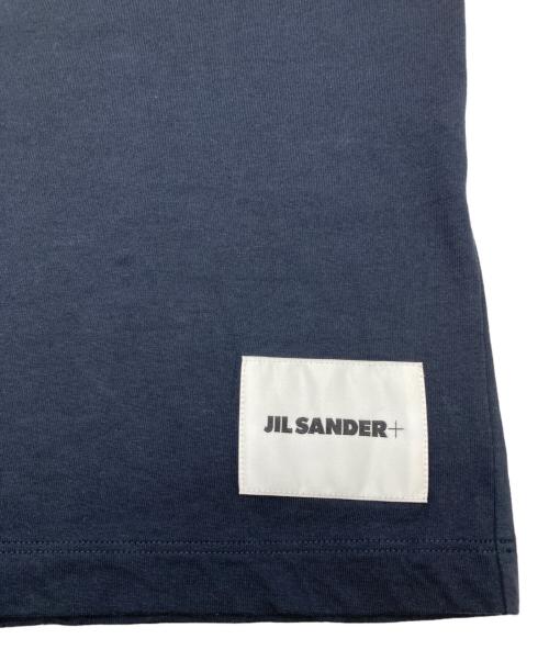 JIL SANDER+（ジルサンダープラス）JIL SANDER+ (ジルサンダープラス) ロゴパッチ ロングスリーブカットソー ネイビー サイズ:Sの古着・服飾アイテム