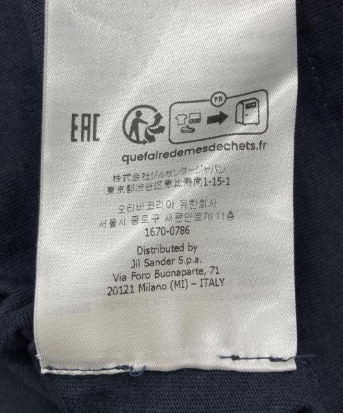 JIL SANDER+（ジルサンダープラス）JIL SANDER+ (ジルサンダープラス) ロゴパッチ ロングスリーブカットソー ネイビー サイズ:Sの古着・服飾アイテム