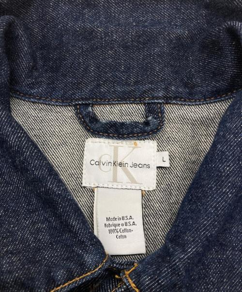 Calvin Klein（カルバンクライン）Calvin Klein (カルバンクライン) BUTTON FRONT DENIM JACKET インディゴ サイズ:Lの古着・服飾アイテム