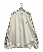adidasアディダス）の古着「プルオーバー トラックトップ」｜ベージュ