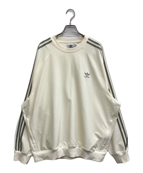 adidas（アディダス）adidas (アディダス) プルオーバー トラックトップ ベージュ サイズ:XLの古着・服飾アイテム