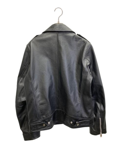 DIESEL（ディーゼル）DIESEL (ディーゼル)  L-GARRETT-R-NEWゴートスキンライダースジャケット ブラック サイズ:Ⅼの古着・服飾アイテム