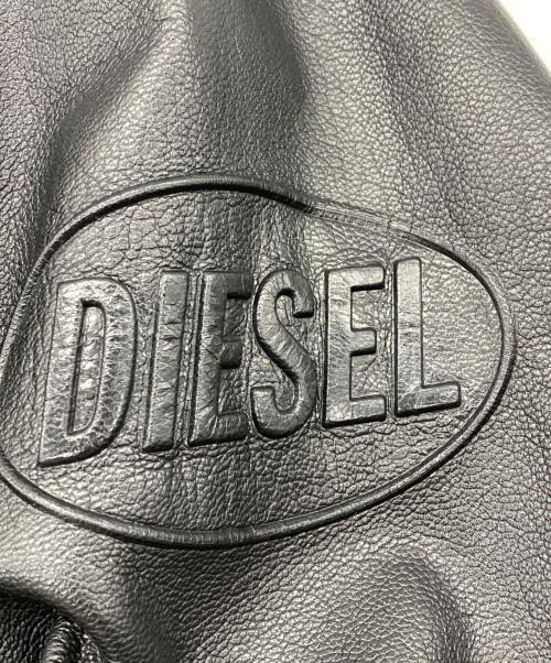 DIESEL（ディーゼル）DIESEL (ディーゼル)  L-GARRETT-R-NEWゴートスキンライダースジャケット ブラック サイズ:Ⅼの古着・服飾アイテム