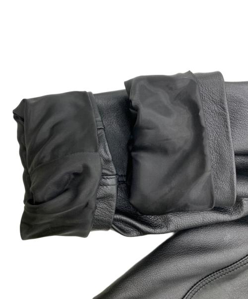 DIESEL（ディーゼル）DIESEL (ディーゼル)  L-GARRETT-R-NEWゴートスキンライダースジャケット ブラック サイズ:Ⅼの古着・服飾アイテム