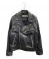 DIESEL（ディーゼル）の古着「 L-GARRETT-R-NEWゴートスキンライダースジャケット」｜ブラック