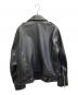 DIESEL (ディーゼル)  L-GARRETT-R-NEWゴートスキンライダースジャケット ブラック サイズ:Ⅼ：25000円