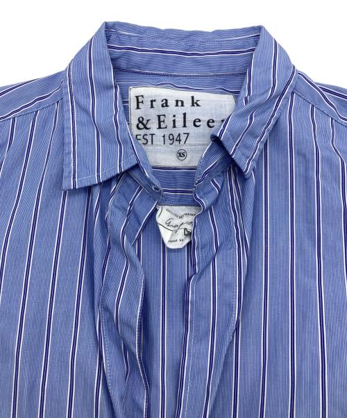 Frank&Eileen（フランクアンドアイリーン）Frank&Eileen (フランクアンドアイリーン) ストライプスキッパーシャツ ブルー サイズ:XSの古着・服飾アイテム