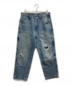 LEVI'Sリーバイス）の古着「568ルーズストレートダブルニージーンズ」｜インディゴ