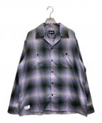 Schottショット）の古着「OMBRE CHECK SHIRT」｜パープル