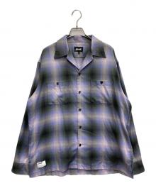 Schott（ショット）の古着「OMBRE CHECK SHIRT」｜パープル