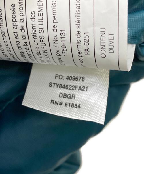 Patagonia（パタゴニア）Patagonia (パタゴニア) FA21 ダウンセーターベスト グリーン×イエロー サイズ:Mの古着・服飾アイテム