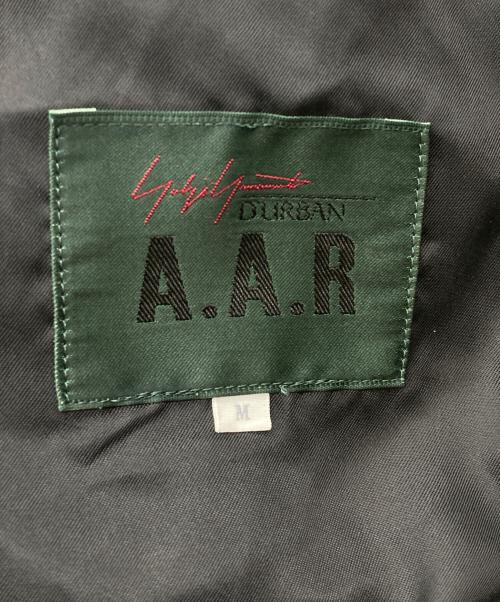 Yohji Yamamoto D'URBAN A.A.R（ヨウジ ヤマモト × ダーバンアール）Yohji Yamamoto D'URBAN A.A.R (ヨウジ ヤマモト × ダーバンアール) 中綿ライナー付コート ブラック サイズ:Mの古着・服飾アイテム