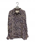 TODAYFULトゥデイフル）の古着「Geometric Over Shirts"ジオメトリックオーバーシャツ」｜ベージュ