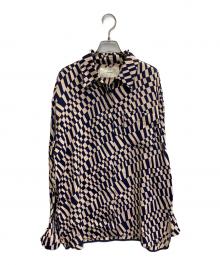TODAYFUL（トゥデイフル）の古着「Geometric Over Shirts"ジオメトリックオーバーシャツ」｜ベージュ