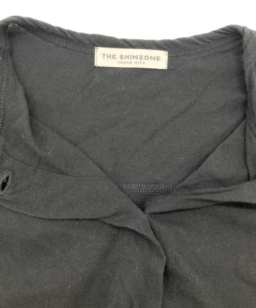 THE SHINZONE（ザ シンゾーン）THE SHINZONE (ザ シンゾーン) HIGH TWIST COTTON CARDIGAN ブラック サイズ:FREEの古着・服飾アイテム