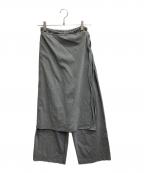 anukeアンヌーク）の古着「Layered Cut Pants」｜グレー