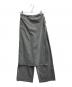 anuke（アンヌーク）の古着「Layered Cut Pants」｜グレー