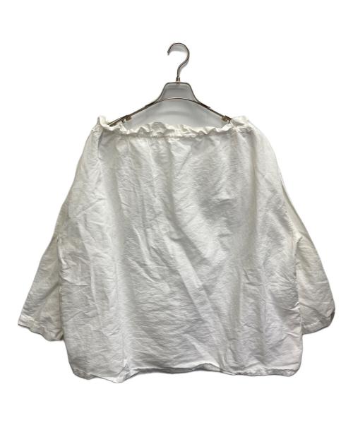 nest Robe（ネストローブ）nest Robe (ネストローブ) 25SS コットンリネンドロストリボンスモック ホワイト サイズ:Fの古着・服飾アイテム