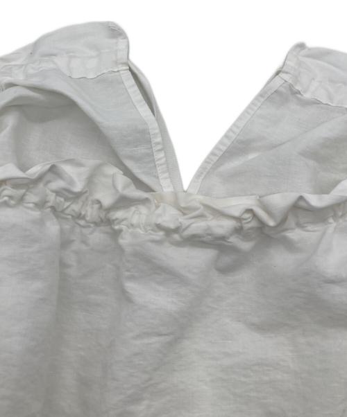 nest Robe（ネストローブ）nest Robe (ネストローブ) 25SS コットンリネンドロストリボンスモック ホワイト サイズ:Fの古着・服飾アイテム