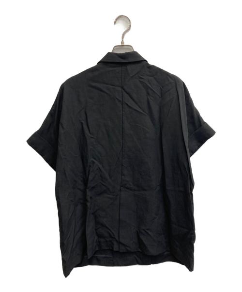 SLOBE IENA（スローブ イエナ）SLOBE IENA (スローブ イエナ) リネン混ハーフスリーブジャケット ブラック サイズ:38の古着・服飾アイテム