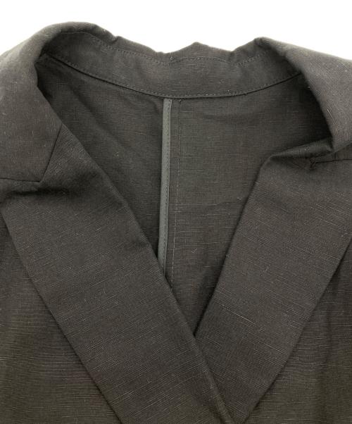 SLOBE IENA（スローブ イエナ）SLOBE IENA (スローブ イエナ) リネン混ハーフスリーブジャケット ブラック サイズ:38の古着・服飾アイテム