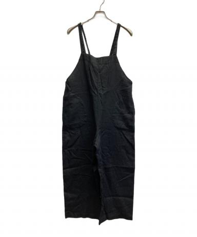 中古・古着通販】KAGURE (カグレ) リネンサロペット ブラック サイズ