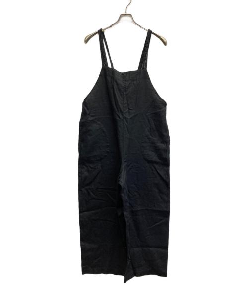 KAGURE（カグレ）KAGURE (カグレ) リネンサロペット ブラック サイズ:FREEの古着・服飾アイテム