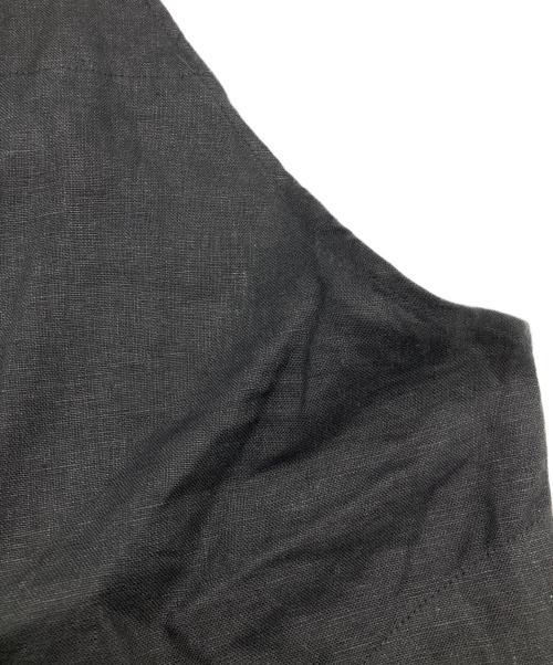 KAGURE（カグレ）KAGURE (カグレ) リネンサロペット ブラック サイズ:FREEの古着・服飾アイテム