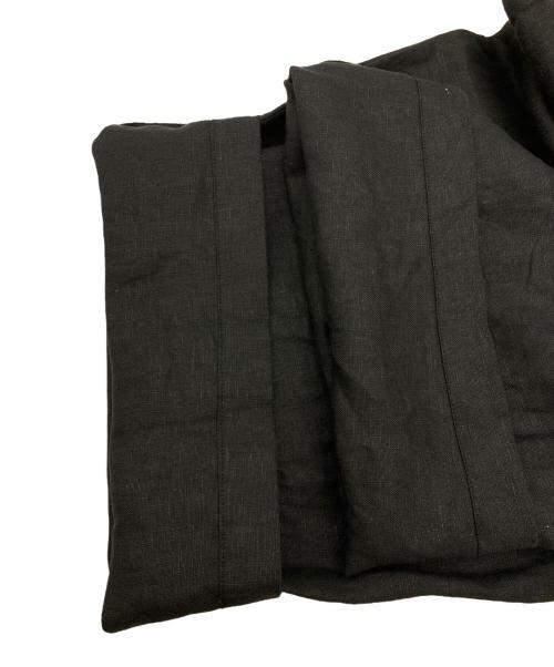 KAGURE（カグレ）KAGURE (カグレ) リネンサロペット ブラック サイズ:FREEの古着・服飾アイテム