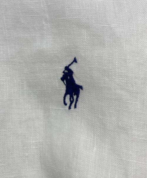 POLO RALPH LAUREN（ポロ・ラルフローレン）POLO RALPH LAUREN (ポロ・ラルフローレン) リネンシャツ ホワイト サイズ:Lの古着・服飾アイテム