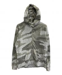 stussy（ステューシー）の古着「00S カモフラジップパーカー」｜グレー
