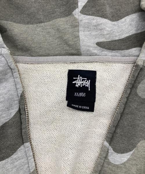 stussy（ステューシー）stussy (ステューシー) 00S カモフラジップパーカー グレー サイズ:XLの古着・服飾アイテム