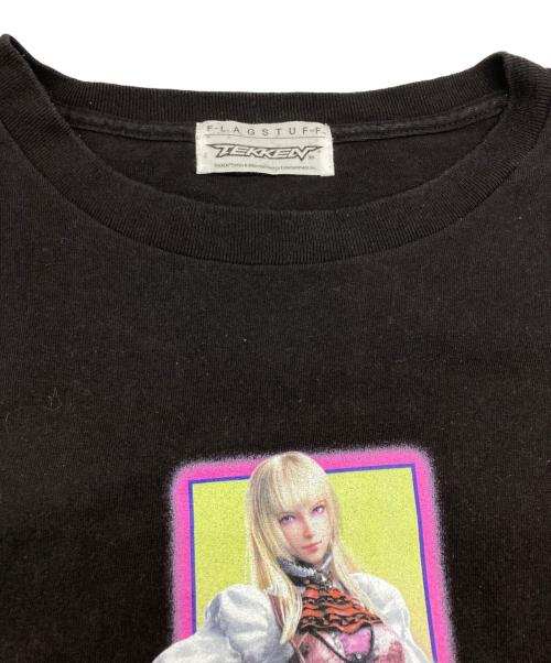 flagstuff（フラグスタフ）flagstuff (フラグスタフ) Lili”Tee 鉄拳コラボレーショングラフィックプリントTシャツ ブラック サイズ:XXLの古着・服飾アイテム