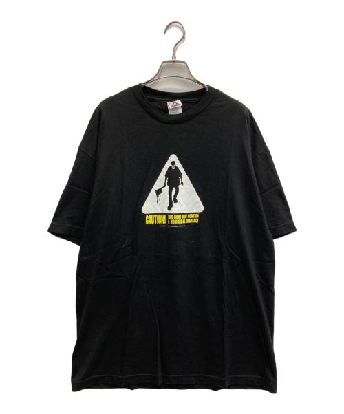 ALSTYLE APPAREL & ACTIVEWEAR（アレスタイルアパレル＆アクティブウェア）ALSTYLE APPAREL & ACTIVEWEAR (アレスタイルアパレル＆アクティブウェア) MOVIE T 隣人13号/コピーライト2004 ブラック サイズ:XLの古着・服飾アイテム