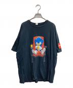 FRUIT OF THE LOOMフルーツオブザルーム）の古着「ソニックザヘッジホッグ  TEE」｜ブラック