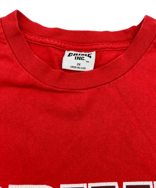 CRIME INC（クライム・インク）CRIME INC (クライム・インク) crime inc TEE レッド サイズ:2xの古着・服飾アイテム