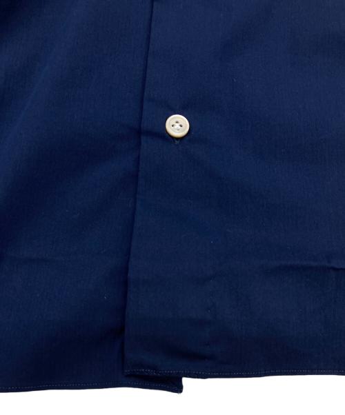 BORRELLI（ボレッリ）BORRELLI (ボレッリ) ホリゾンタルカラーカジュアルシャツ ネイビー サイズ:38 未使用品の古着・服飾アイテム