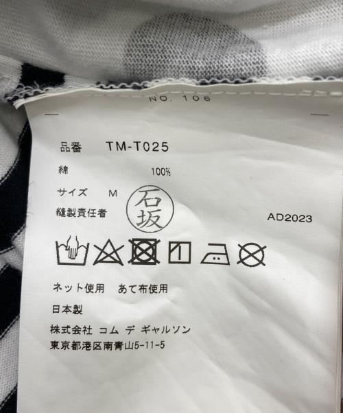 TAO COMME des GARCONS（タオ コムデギャルソン）TAO COMME des GARCONS (タオ コムデギャルソン) AD2023　丸襟ドット半袖シャツ ホワイト×ブラック サイズ:Mの古着・服飾アイテム