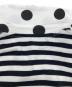 中古・古着 TAO COMME des GARCONS (タオ コムデギャルソン) AD2023　丸襟ドット半袖シャツ ホワイト×ブラック サイズ:M：8000円