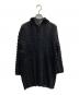 ISSEY MIYAKE FETE (イッセイミヤケフェット) ハイネック ジグザグプリーツ シアーシャツ ブラック サイズ:SIZE2：12000円