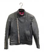 ADDICT CLOTHESアディクト クローズ）の古着「 AD-04 RESISTANCE JACKET (SHEEP)　ダブルライダースジャケット」｜ブラック