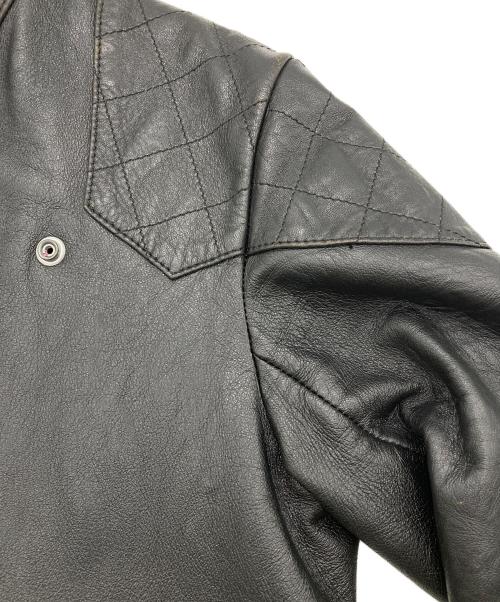 ADDICT CLOTHES（アディクト クローズ）ADDICT CLOTHES (アディクト クローズ)  AD-04 RESISTANCE JACKET (SHEEP)　ダブルライダースジャケット ブラック サイズ:38の古着・服飾アイテム