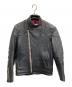 ADDICT CLOTHES（アディクト クローズ）の古着「 AD-04 RESISTANCE JACKET (SHEEP)　ダブルライダースジャケット」｜ブラック
